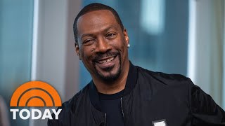 Eddie Murphy on Beverly Hills Cop Axel F working with family [upl. by Crispas]