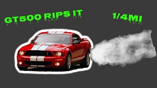 GT500 on a DRAG PACK hits the track and DESTROYS Shelby STOCK 14 time [upl. by Rebmeced579]