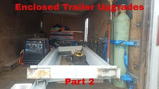 Enclosed Trailer  Part 2  Start to customize upgrade and modify [upl. by Eimirej]