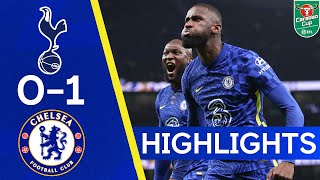 Tottenham 01 Chelsea  The Blues Book A Spot In The Final  Carabao Cup Highlights [upl. by Alithia35]