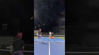 Double LOBS to end the GAME pickleball sports [upl. by Anasxor27]