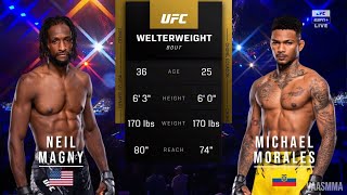 NEIL MAGNY VS MICHAEL MORALES FULL FIGHT UFC ON ESPN 62 [upl. by Oiratnom787]