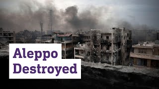 Drone footage from east Aleppo shows scale of destruction [upl. by Orel]