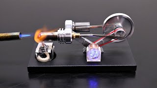 2000 RPM Paperweight for your Desk  Mini Stirling Engine [upl. by Eyahsal]