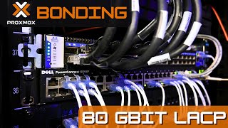 Proxmox Network Configuration  How To Create LACP Bonds  2x 40Gbit Homelab Networking [upl. by Imoyik]