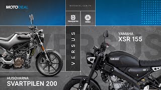 Yamaha XSR 155 vs Husqvarna Svartpilen 200 Comparo  Behind a Desk [upl. by Gebler]