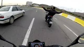 250NK VS RS200 DRAG RACE cfmoto rs200 ns200 [upl. by Arhoz]