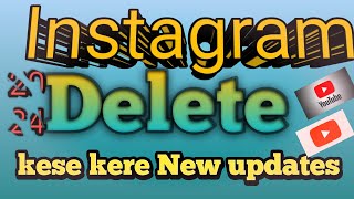 Instagram account delete kese kere permanentlyhow to delete Instagram accountInstagram id delete [upl. by Nniroc]