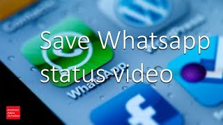 How to save whatsapp status video in iPhone [upl. by Yelrebmyk]