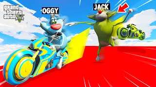 OGGY AND JACK TRIED FUNNY PRANK DEADLINE PARKOUR CHALLENGE GTA 5 Funny Moments [upl. by Sirdi]