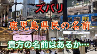 【あるある】鹿児島の苗字…メジャーから超珍しい名前まで県民なら解る苗字だらけ！ [upl. by Llahsram242]