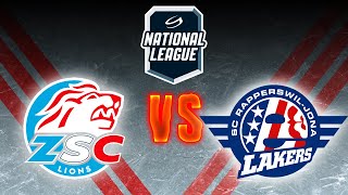 ZSC LIONS VS RAPPERSWILJONA LAKERS  ŠVEICES AUGSTĀKĀ LĪGA  REGULĀRĀS SEZONAS 22 SPĒLE [upl. by Dougald]