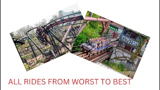 All Alton Towers Rides From WORST to BEST [upl. by Gudren]