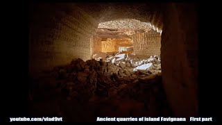 Enormous ancient quarries of island Favignana First part [upl. by Guillaume]