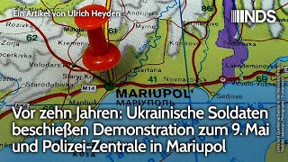 Vor 10 Jahren Ukrainische Soldaten beschießen Demonstration z 9Mai amp PolizeiZentrale in Mariupol [upl. by Meehahs]