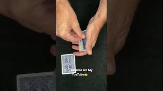 Magic Card Trick  Color Changing Aces magic tutorial shorts [upl. by Prady783]