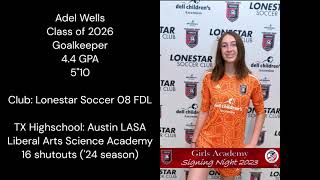 Adel Wells Highlights LASALonestar Goalie [upl. by Nirra]