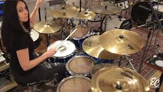 Emmanuelle Caplette Lesson Triplet Drum Fills FREE 2018 [upl. by Odrick335]