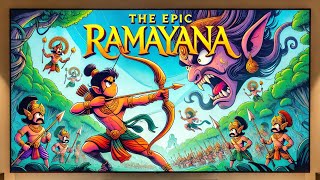 The Epic Ramayana  Story of Diwali  Mythological Stories from CuteToonsStories [upl. by Karlyn]