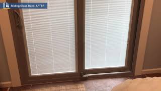 Frenchwood® Gliding Patio Doors with BlindsBetweentheGlass  Andersen Windows [upl. by Procter862]