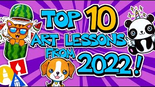 Top 10 How To Draw Art Lessons From 2022  Art For Kids Hub [upl. by Eltotsira110]