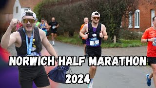 Norwich Half Marathon 2024  Nice and flat [upl. by Leiru]