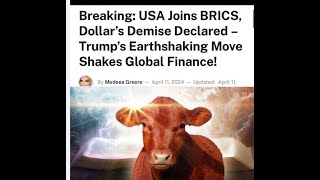 APRIL 22RD DATELINE FOR THE RED HEIFERS AND USA HAS JOINED BRICS [upl. by Htiel]