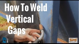 MIG Welding How To Weld Vertical Gaps [upl. by Schonthal]