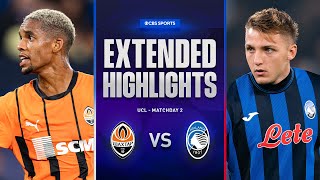 Shakhtar Donetsk vs Atalanta Extended Highlights  UCL League Phase MD 2  CBS Sports Golazo [upl. by Landre]