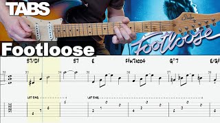 Kenny Loggins  Footloose  Guitar cover WITH TABS [upl. by Ellinger]