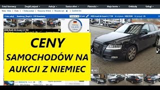 CENY SAMOCHODÓW NA AUKCJI Z NIEMIEC [upl. by Yrod561]