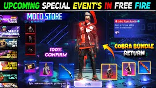 Cobra Bundle Return Confirm 🤯🥳  Free Fire New Event  FF New Event  Upcoming Event In Free Fire [upl. by Llij]