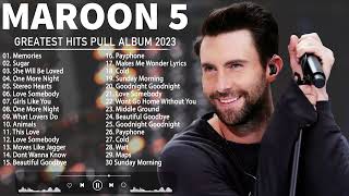 Maroon 5 Greatest Hits Full Album 2023 ❤‍🔥 Maroon 5 Best Songs Playlist 2023 [upl. by Seugirdor]