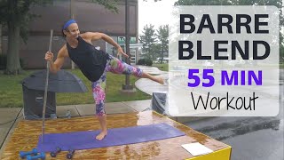 BARRE BLEND Workout at HOME 55 Minutes Cardio amp Strength [upl. by Erhard]