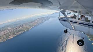 Departure from Brač Croatia Nice view of Omiš and Cetina River canyon [upl. by Ntsyrk]