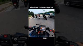 2 Kawasaki Ninja zx10r vs KTM Duke 390 hyper ride with traffic  bikes ytshorts shorts viralvideo [upl. by Audra440]