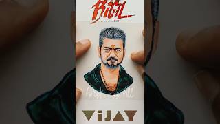 Thalapathy Vijay Movie Career Drawing Part3 vijay thalapathy tvk [upl. by Raouf]