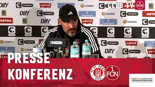 Die PK mit Fabian Hürzeler amp Cristian Fiél  FC St Pauli  1 FC Nürnberg 51 [upl. by Melcher]