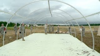 Assembling Alaska Structures Aeromedical Evacuation Tents [upl. by Jp]