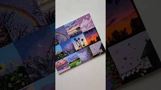 Purple Aesthetic moodboard painting art youtubeshorts artshorts easyart satisfyingvideo [upl. by Herschel1]