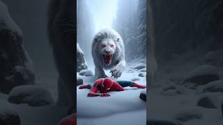 SpiderMan and Elsa Frozen vs Lion Annabelle fight battle elsafrozen spiderman flash animals [upl. by Adalheid]