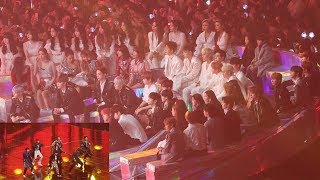 IDOLS Reaction to quotBTS IDOLquot 방탄소년단 무대 보는 블랙핑크워너원여자친구마마무아이콘여자아이들더보이즈 4K 직캠 by 비몽 [upl. by Eimaraj]