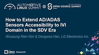 How to Extend ADADAS Sensors Accessibility to IVI Domain in the  Woosung Rain Kim amp Dongwoo Han [upl. by Iruahs]