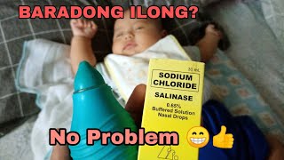 BARADONG ILONG NI BABY MAY SIPON ITO NA ANG SAGOT SALINASE AND NASAL ASPIRATOR HOWTOAPPLY [upl. by Ranita]