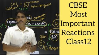 The Most Important Organic Reactions CBSE [upl. by Yntruoc]