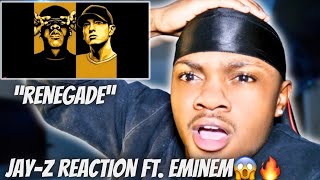 First Time Hearing quotRenegadequot JAY Z Reaction Ft Eminem [upl. by Daeriam901]