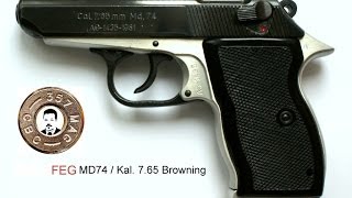 Pistole FEG MD74  765 Browning zerlegen disassembly [upl. by Faxan]