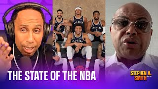 Charles Barkley and Stephen A discuss the current state of the NBA [upl. by Harobed]