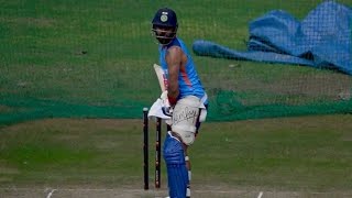 Virat Kohls intense batting practice l File Footage [upl. by Reviel632]