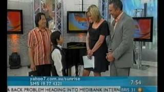 7 yo Piano Prodigy Shuan Hern Lee on TV Channel 7 Sunrise  passed Grade 8 exam with distinction [upl. by Yentruocal580]